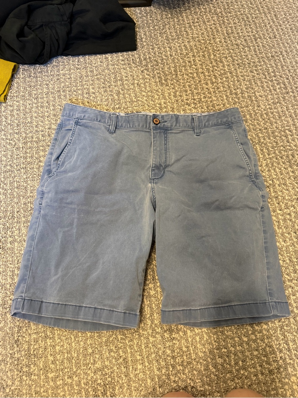 Tommy Bahama Slate Blue Flat Front Chino Shorts